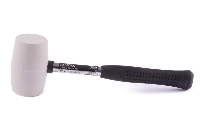 Palička gumová BÍLÁ 55mm