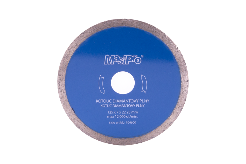 Kotouč diamantový plný 125 mm
