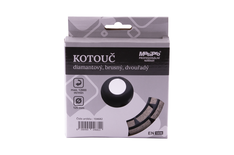 Kotouč diamantový brusný dvouřadý 125 mm