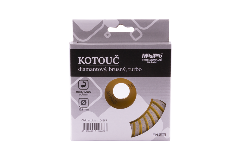 Kotouč diamantový brusný turbo 125 mm