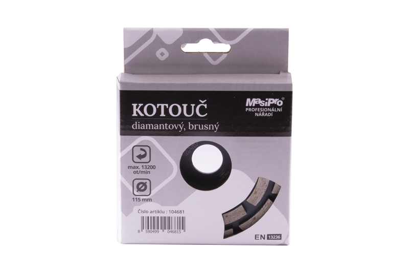 Kotouč diamantový brusný dvouřadý 115 mm
