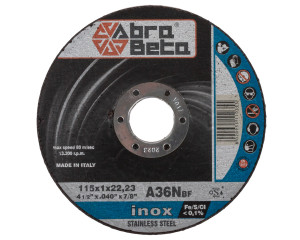 Kotouč tenký řezný na nerezovou ocel 115 x 1 mm