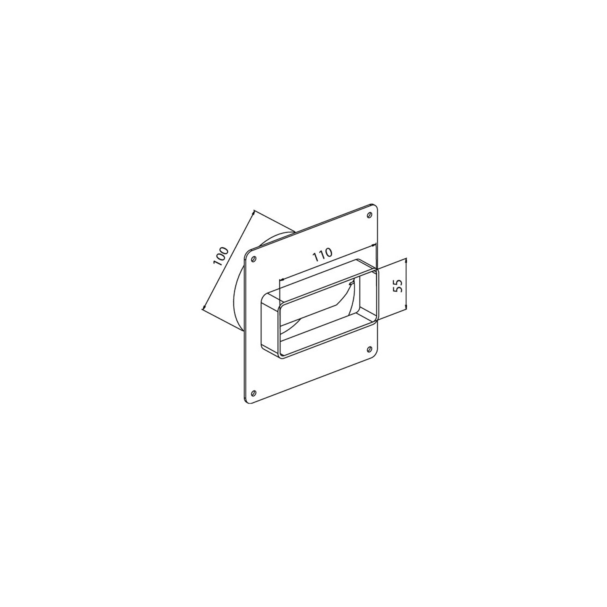 Kus s klapkou CZP 110x55/100B/0629