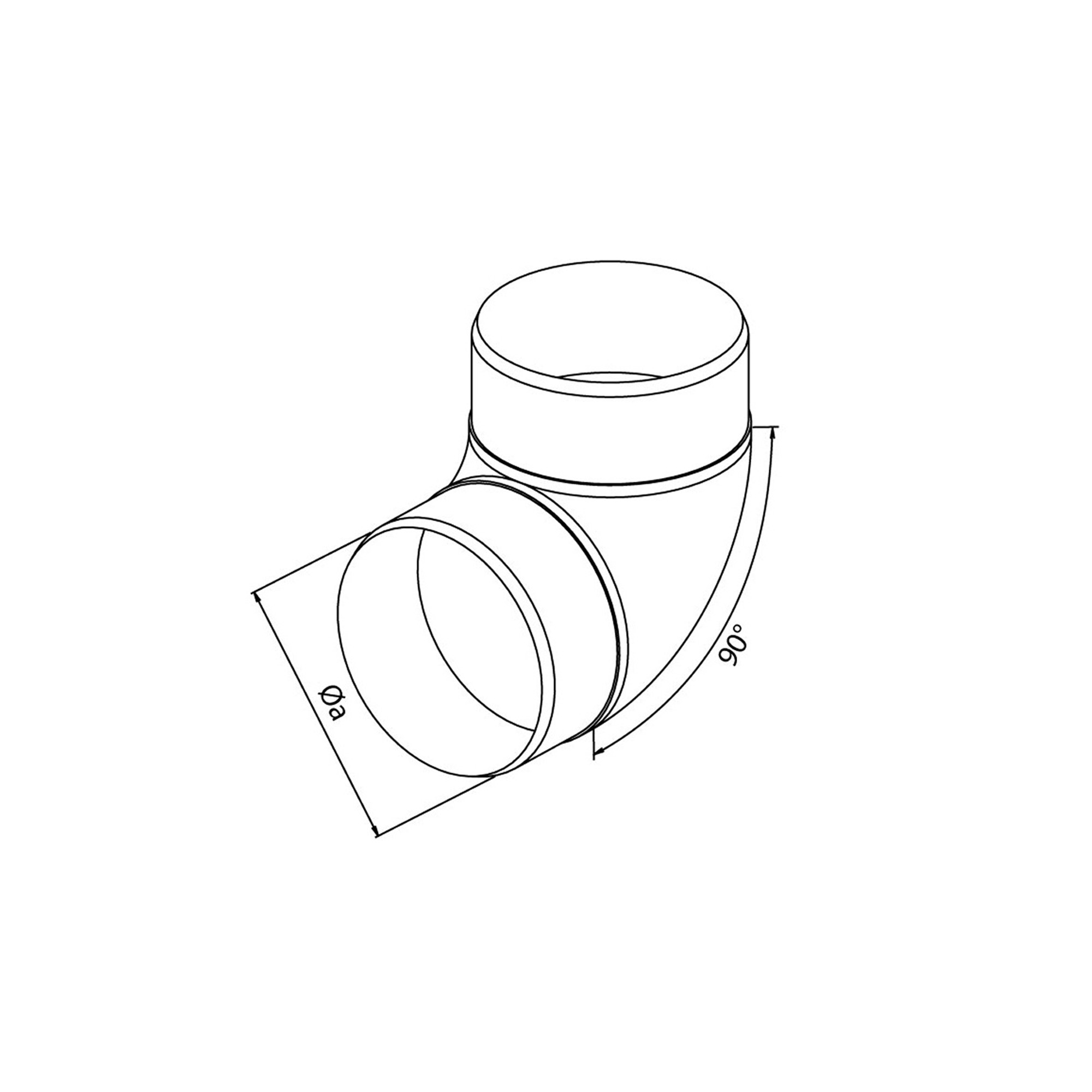 Koleno kulaté CKO 90/150B/0666