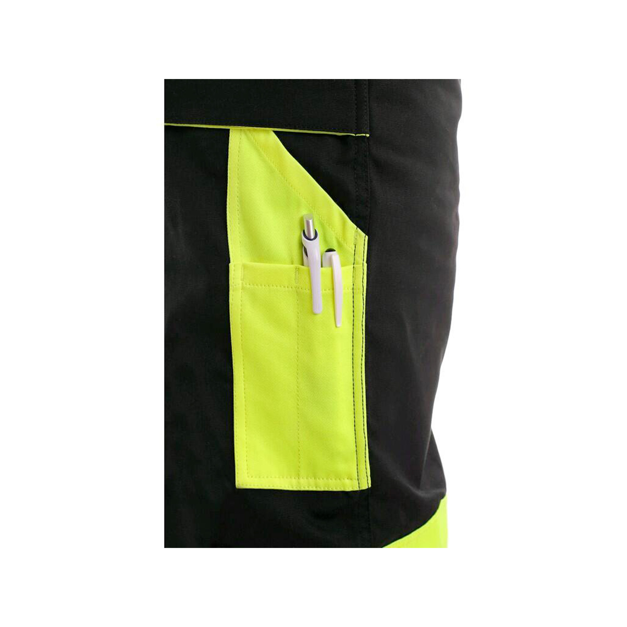 Kalhoty BRIGHTON lacl černo-žluté