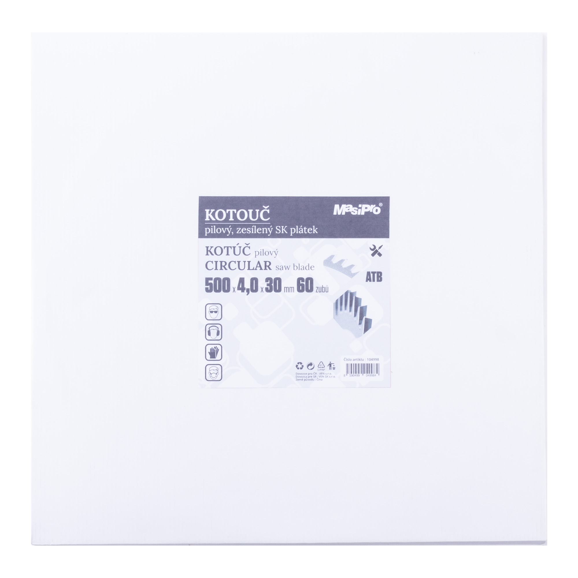 Kotouč pilový 500x4.0x30mm/60z