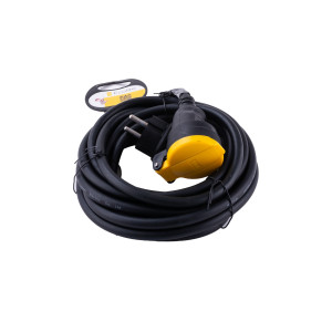 Kabel 5m 230V guma černý 3x1,5mm IP44