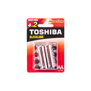 Baterie TOSHIBA AA LR6GCA BP-6C ALKALINE 1,5V