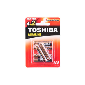 Baterie TOSHIBA AAA LR03GCA BP-6C  ALKALINE 1,5V