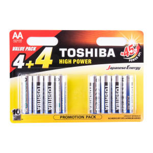 Baterie TOSHIBA AA LR6GCP BP8MS4F ALKALINE 1,5V