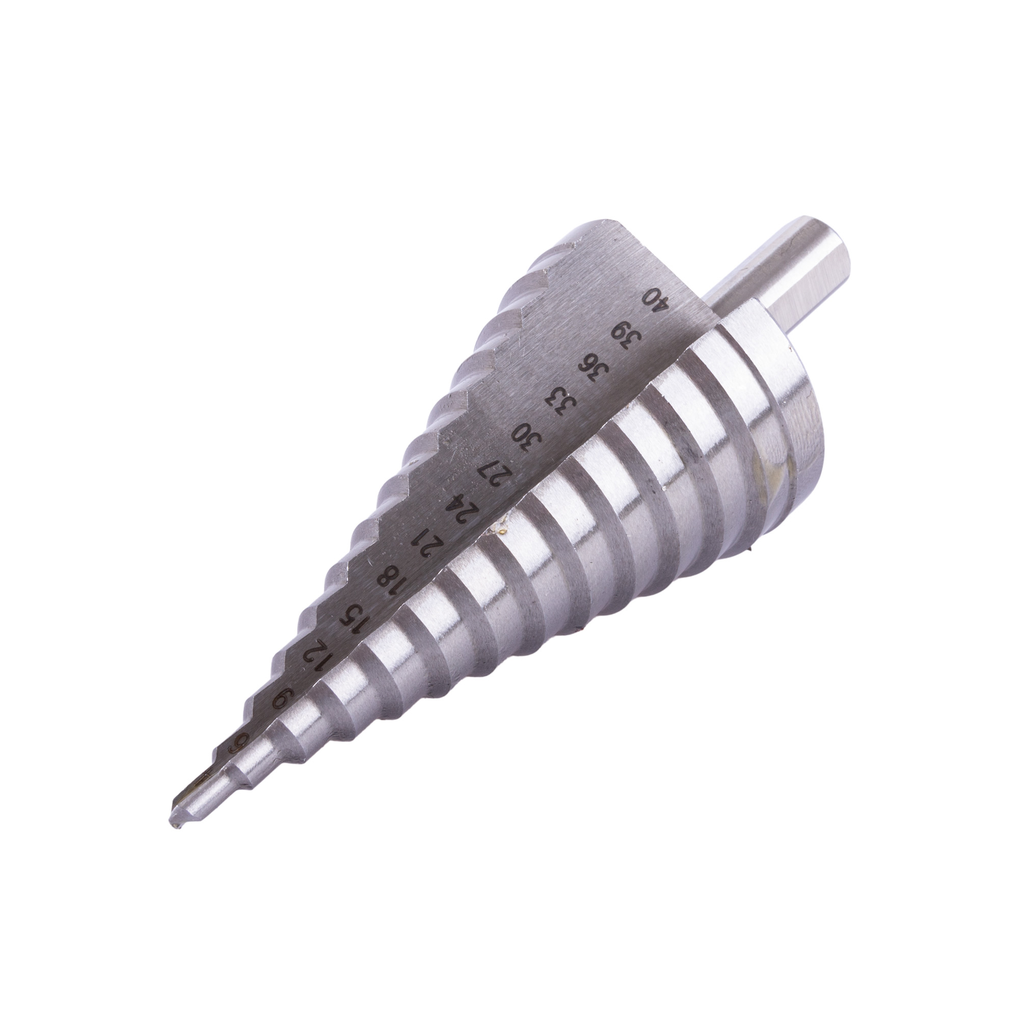 Vrták stupňovitý HSS 4-40 mm rovná stopka