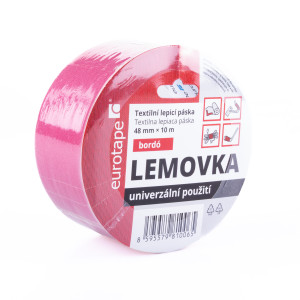 Lemovka 48mmx10m-bordó