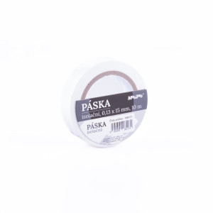 Elektropáska 15mm/10m bílá