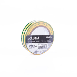 Elektropáska 15mm/10m žlutozelená